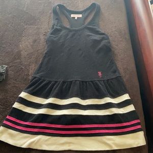 Juicy Couture black white pink terry beach cover S